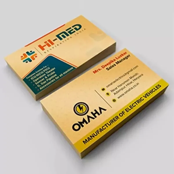 Golden Metallic Visiting Card