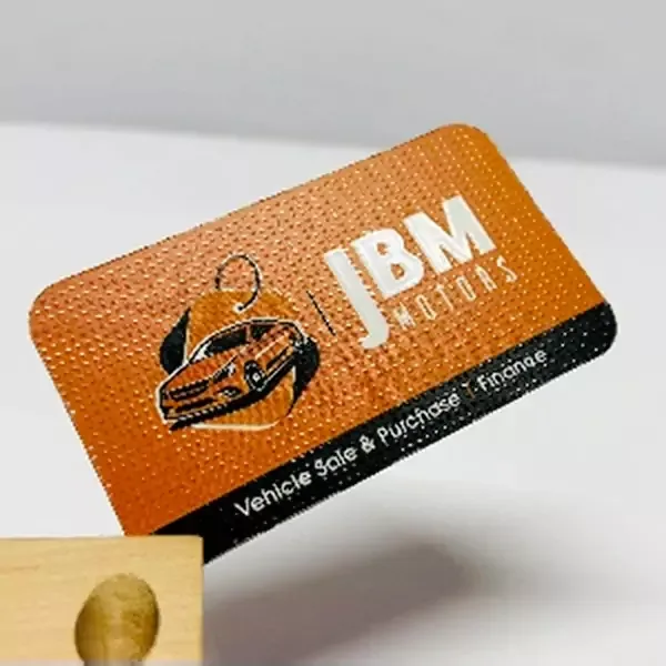 Matte UV Die Shape Visiting Cards