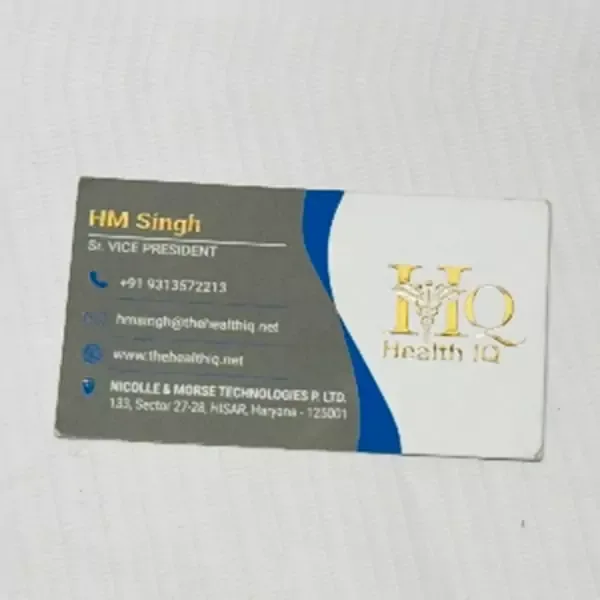 Velvet Raised Foil Visiting Cards