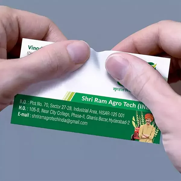 Drip Off Non Tearable Visiting Cards