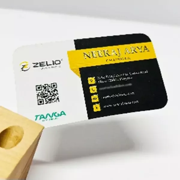 Velvet UV Die Shape Visiting Cards